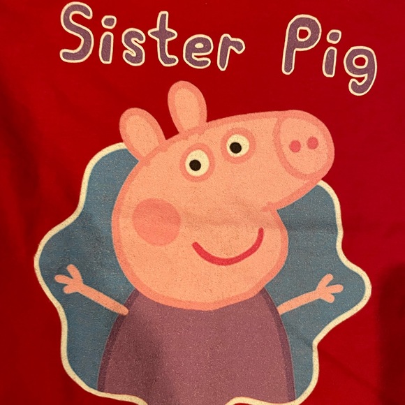 Peppa Pig birthday party Red sister pig shirt - Picture 2 of 4